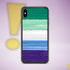 Gay Male Pride Flag Brush Strokes Clear Case for iPhone®
